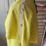 Statement bright yellow top size 10 cape effect short sleeve top Image 5