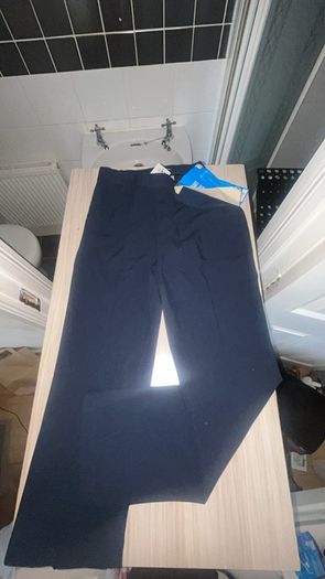 Navy Blue Kids Suit Trousers