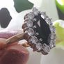 Vintage Gold Sapphire Cluster Ring Image 10