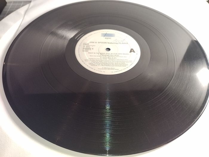 Jam and Spoon - Right In The Night - Epic Records - CLASSIC Trance BANGER!! '94 Pressing!