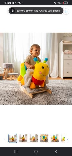 Ride on caterpillar rocker