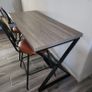 Gray Computer Desk Modern Writing Study for Home Office Industrial Wooden Metal Executive Work Simple Pc Gaming Laptop Workstation Table in Bedroom Light Grey Oak 140 CM Image 7