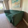 green 3 seater couch Image 2