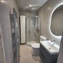 Modern LED Colour Changing Bathroom Mirror 800 x 500mm with 2 tiny black marks Image 2
