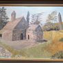 Old Oil Painting of St. Kevin's Kitchen, Glendalough, Wicklow. Image 3