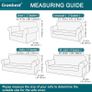 High Stretch Sofa Covers Universal Super Soft Loveseat Couch Jacquard Covers for Dogs Non Slip Furniture Protector Machine Washable (2 Seater, Gray) Image 6