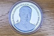 1991 Okulicki 200000 zloty. Silver coin Poland UNC