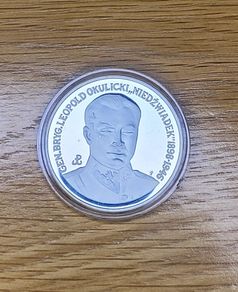 1991 Okulicki 200000 zloty. Silver coin Poland UNC