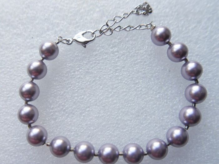 Swarovski Purple Pearl Bracelet