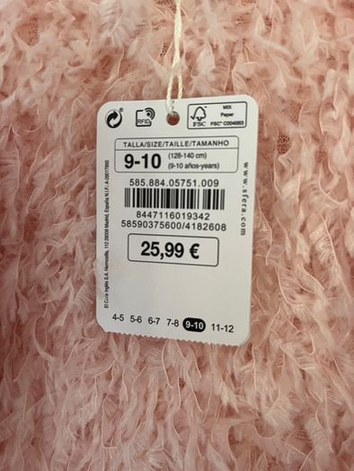Sfera Girls pinky peach dress Sz9-10 BNWT