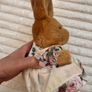 Vintage TCC Continuity Holdings 1995 Bunny Rabbit Floral Dress Soft Plush approx. 24 cm. (with ears) Used Please see photos Image 7