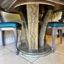 Beautiful Italian Marble table with 4 chairs Image 4