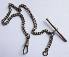 Antique Pocket Watch Chain T Bar