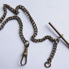 Antique Pocket Watch Chain T Bar