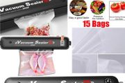 Vacuum Food Sealer Machine + 2 Rolls 25cm Automatic Manual Vacum Sealer Dry Wet Pack 3 In 1
