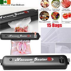 Vacuum Food Sealer Machine + 2 Rolls 25cm Automatic Manual Vacum Sealer Dry Wet Pack 3 In 1