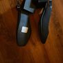 VERY new black suede feel  Block heel (2.5 inches) sling backs Image 4