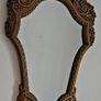 Vintage ornate bronze mirror Image 2