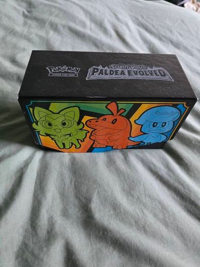 Large Pokemon TCG Card Bundle with Paldea Evolved Deck Box & Accessories