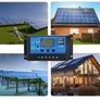 10A, 20A, 30A 12V/24V Solar Charge Controller Solar Panel Controller Intelligent Regulator with Dual USB Port 5V Light Timer Control LCD Display Image 7