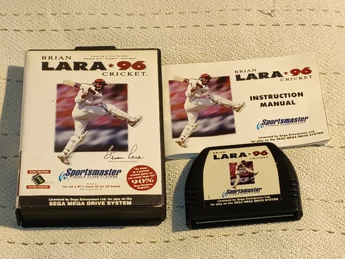 Brian Lara Cricket 96 Complete Top Sega Mega Drive  For Sale Here