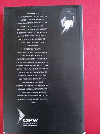 Last Words/ Piaras F. Mac Lochlainn/ OPW/ 2005