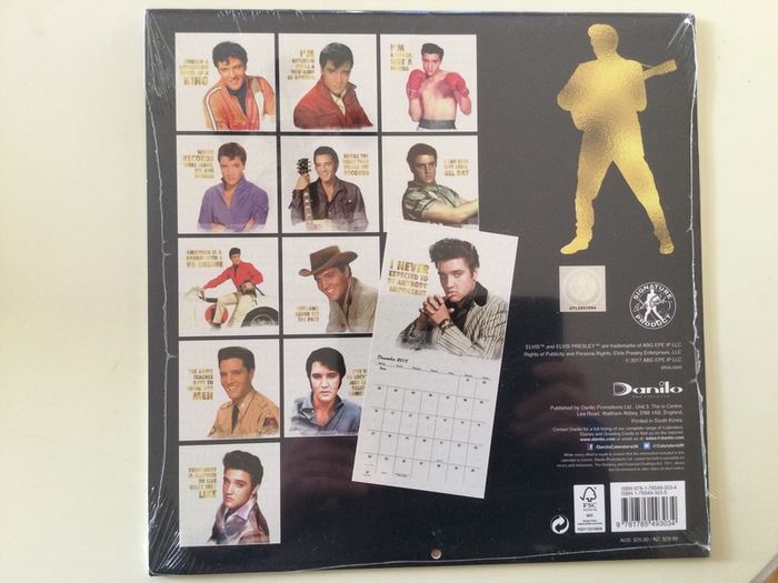 Memorabilia - Elvis Calendars X 2