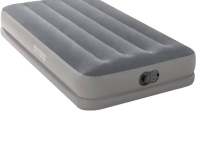 NEW SALE | Dura-Beam Standard Series Prestige Mid-Rise Air Mattress with Fastfill USB Powered Internal Air Pump, durable Fiber-Tech interior construction, Twin