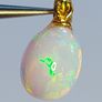 Ethiopian Fire Opal Pendant 2.93ct on Goldplated S925 Silver Image 3