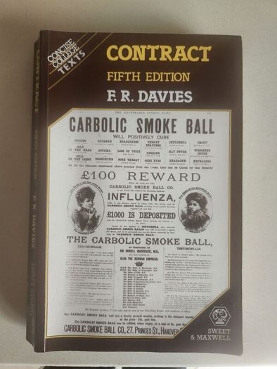 Contract.  Fifth Edition. By F.r. Davies. Concise College Text. 1986 Paperback In Good Condition. See Photos For Same.