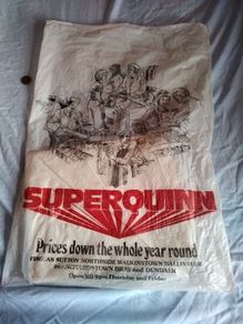 Vintage superquinn shopping bag 1970s