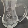 Cut glass gravy boat jug and spoon Image 6
