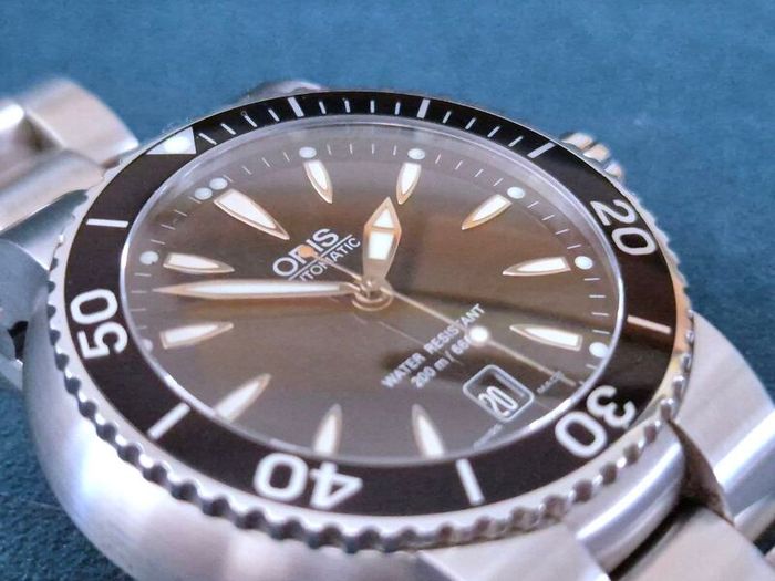 Oris TT1 diver date ref 7533