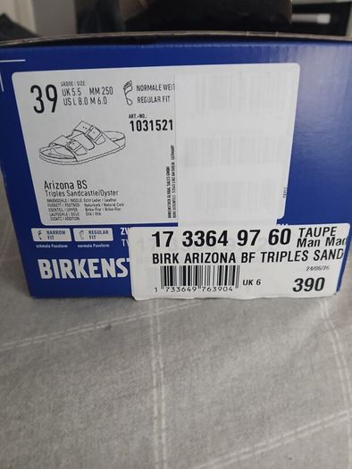 Birkenstock Arizona Sandals Brand New Size 6