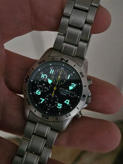 Watch Seiko Military Chronograph.