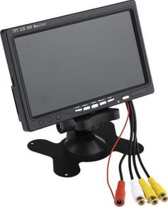 7 Inch 800x480 TFT Color LCD Car Video Parking Monitor AV Input CCTV Security Monitor + Remote Control