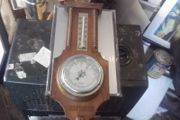 a antique oal barometer