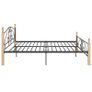 Bed Frame Black Metal 180x200 cm Image 5