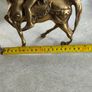 Solid Brass Figurine-medieval Knight On Horseback Is 4 Kg. Image 4
