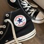Converse high top trainers black white chucks size UK5.5 Image 2