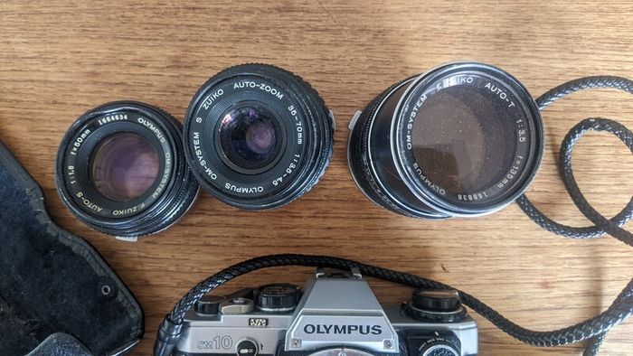 Vintage Olympus Camera and lenses
