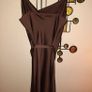 River Island Chocolate Brown Satin Effect Midi Dress, Size 8 Image 4