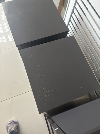 Dark Grey Chest of drawers and 2 matching lockers