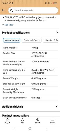 Cosatto Supa Light Weight Stroller from Birth to 25Kg
