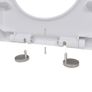 Toilet Seats with Soft Close Lids 2 pcs Plastic White Image 7