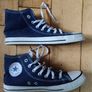 Mens Navy Converse high top size 7 Image 2