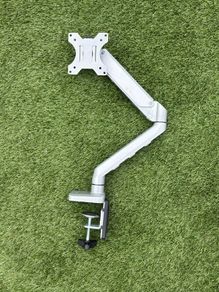 Premium Silver Gas Spring Monitor Arm - Desk Mount