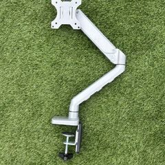 Premium Silver Gas Spring Monitor Arm - Desk Mount