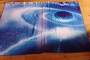 Blackout 3D Space Galaxy Curtains Size: 200cm x 136cm