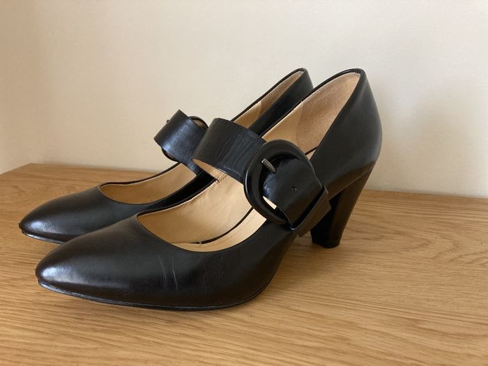Black quality leather shoes 6